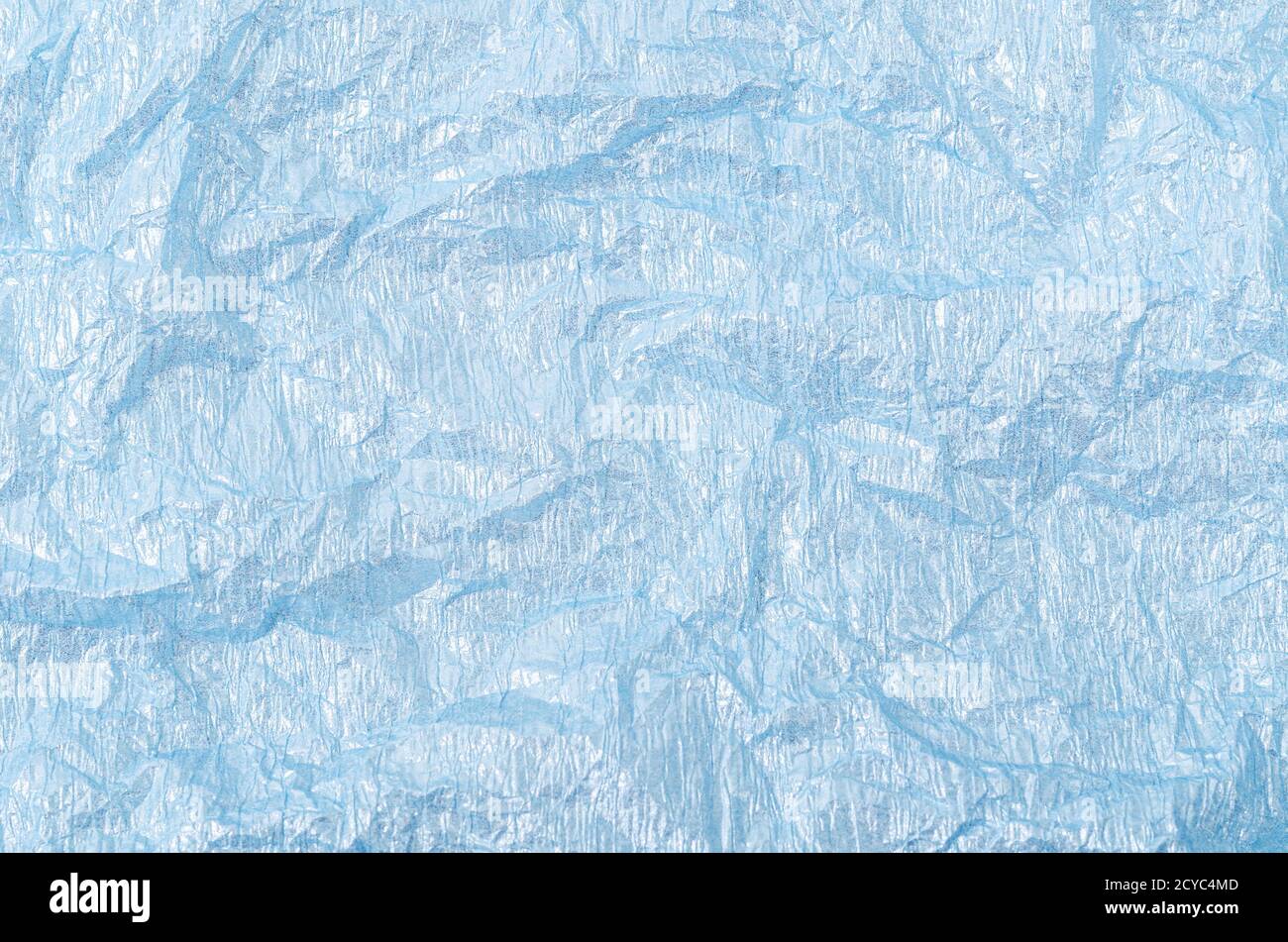 Abstract light blue korean traditional paper texture with small glitters. Stock Photo