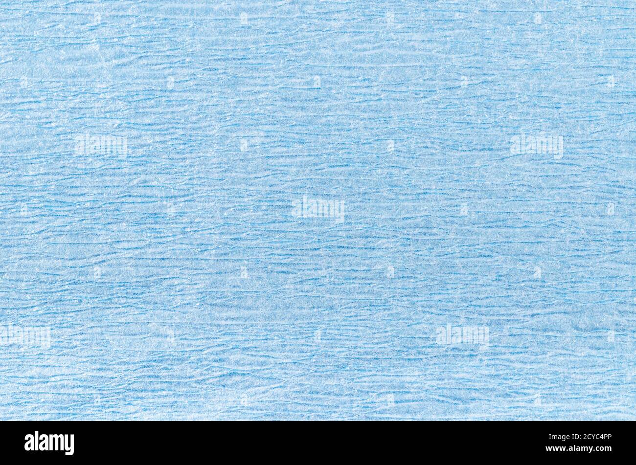 Abstract light blue korean traditional paper texture with small glitters. Stock Photo