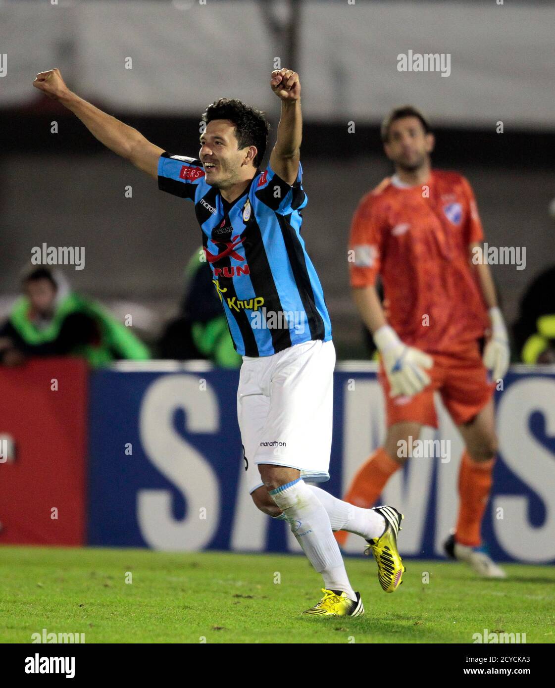 Moises Gamarra Of Peru S Real Garcilaso Celebrates After Scoring The Winning Penalty In The Penalty Shoot Out To Defeat Uruguay S Nacional For The Copa Libertadores In Montevideo May 9 13 Reuters Andres Stapff Moises Gamarra Of Peru S Real Garcilaso Celebrates After Scoring The Winning Penalty In The Penalty Shoot Out To Defeat Uruguay S Nacional For The Copa Libertadores In Montevideo May 9 13 Reuters Andres Stapff