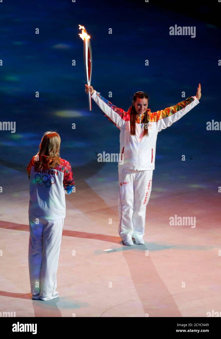 Yelena isinbayeva olympics hi-res stock photography and images - Alamy
