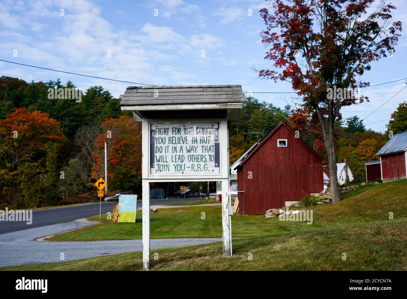 Fall colors in Vermont Stock Photo Alamy