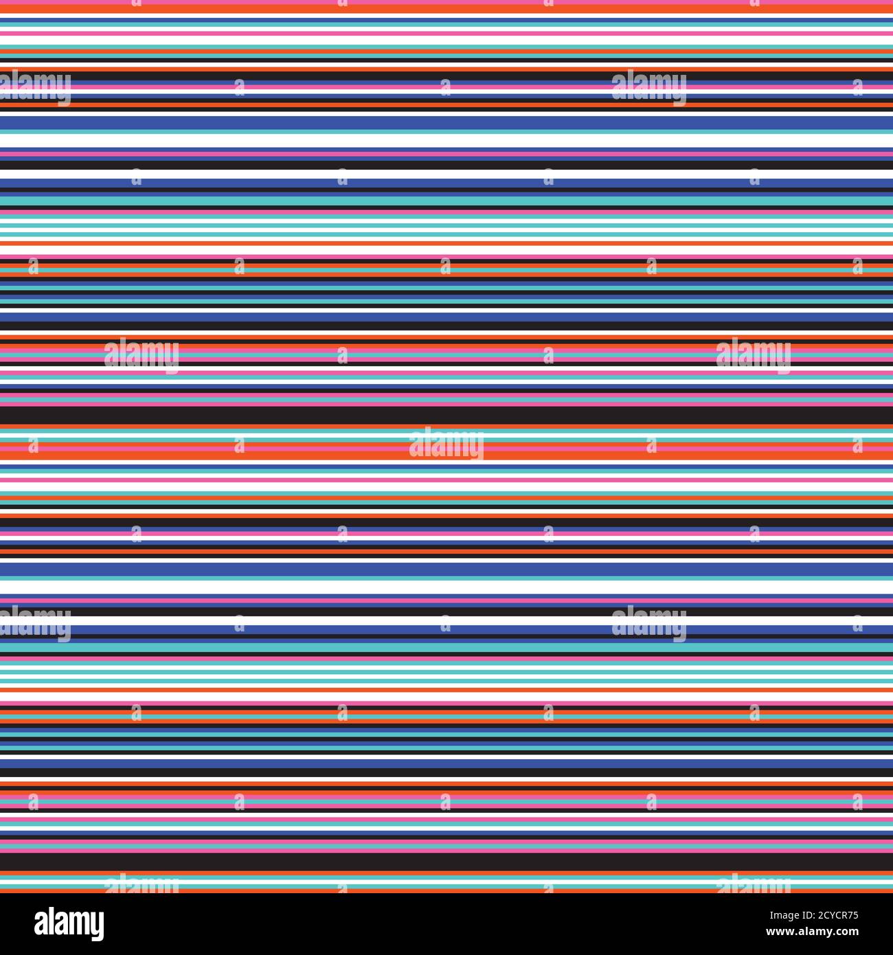 Seamless pattern with horizontal colored lines Stock Vector