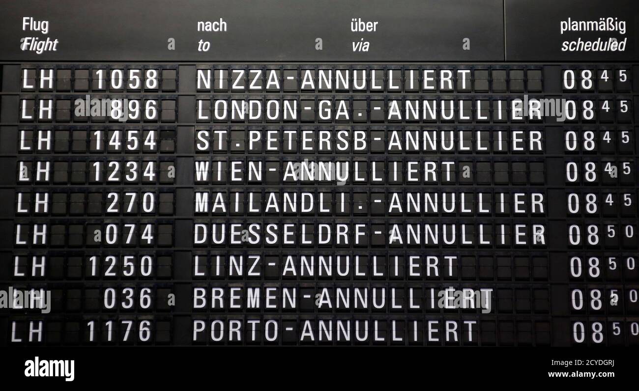 Flights Cancelled Airport Frankfurt Main High Resolution Stock Photography And Images Alamy