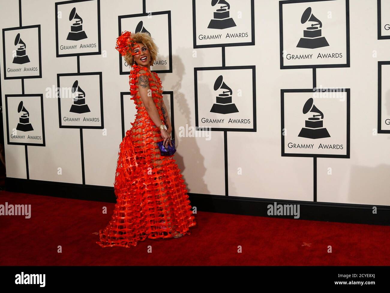 Singer Joy Villa arrives at the 57th annual Grammy Awards in Los Angeles,  California February 8, 2015. REUTERS/Mario Anzuoni (UNITED STATES - Tags:  ENTERTAINMENT) (GRAMMYS-ARRIVALS Stock Photo - Alamy