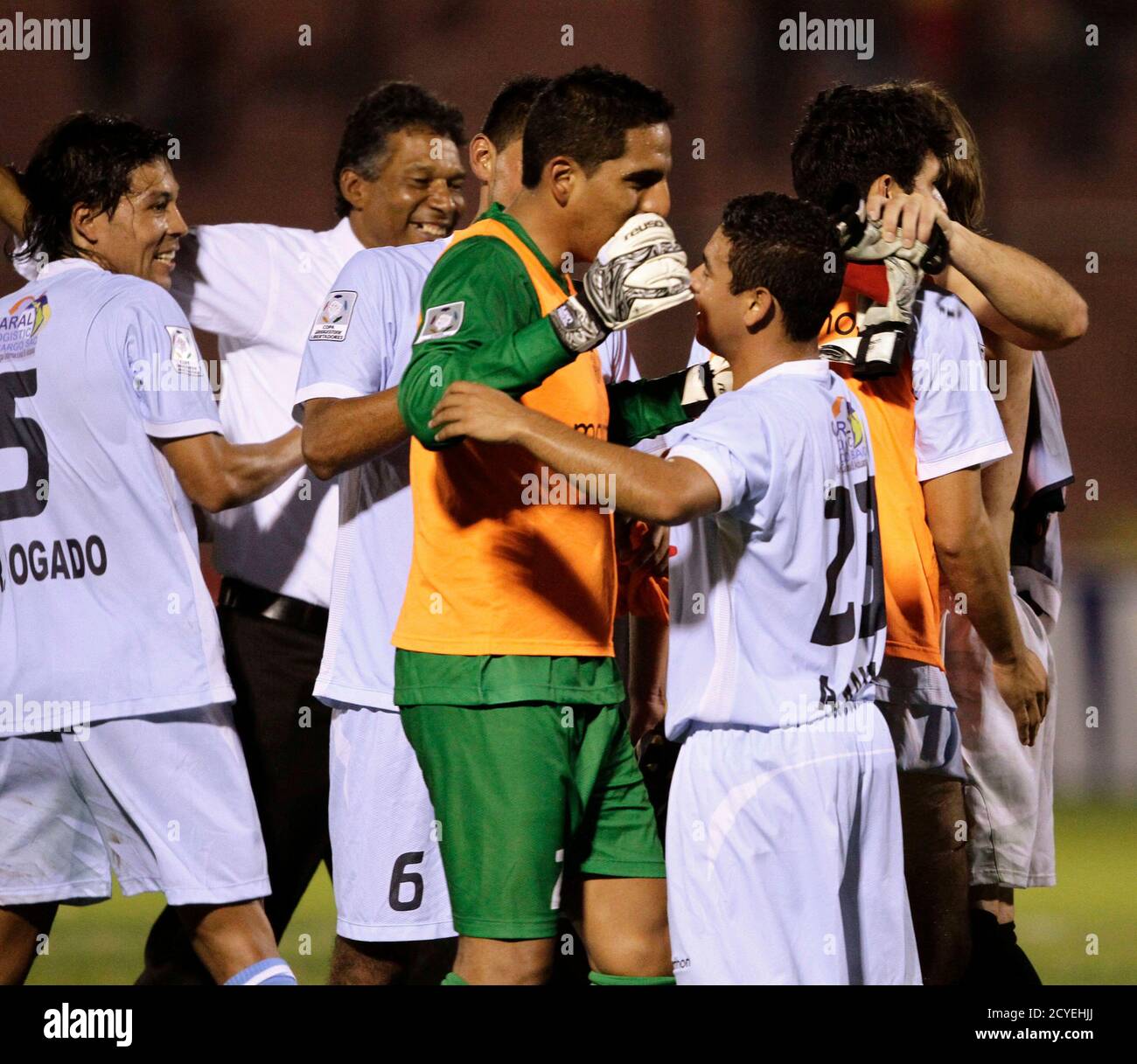 Alfredo Ramua 23 Of Peru S Real Garcilaso Embraces Teammates After Defeating Paraguay S Cerro Porteno During Their Copa Libertadores Soccer Match In Asuncion February 21 13 Reuters Mario Valdez Paraguay s Sport Soccer Alfredo Ramua 23 Of Peru S Real Garcilaso Embraces Teammates After Defeating Paraguay S Cerro Porteno During Their Copa Libertadores Soccer Match In Asuncion February 21 13 Reuters Mario Valdez Paraguay s Sport Soccer