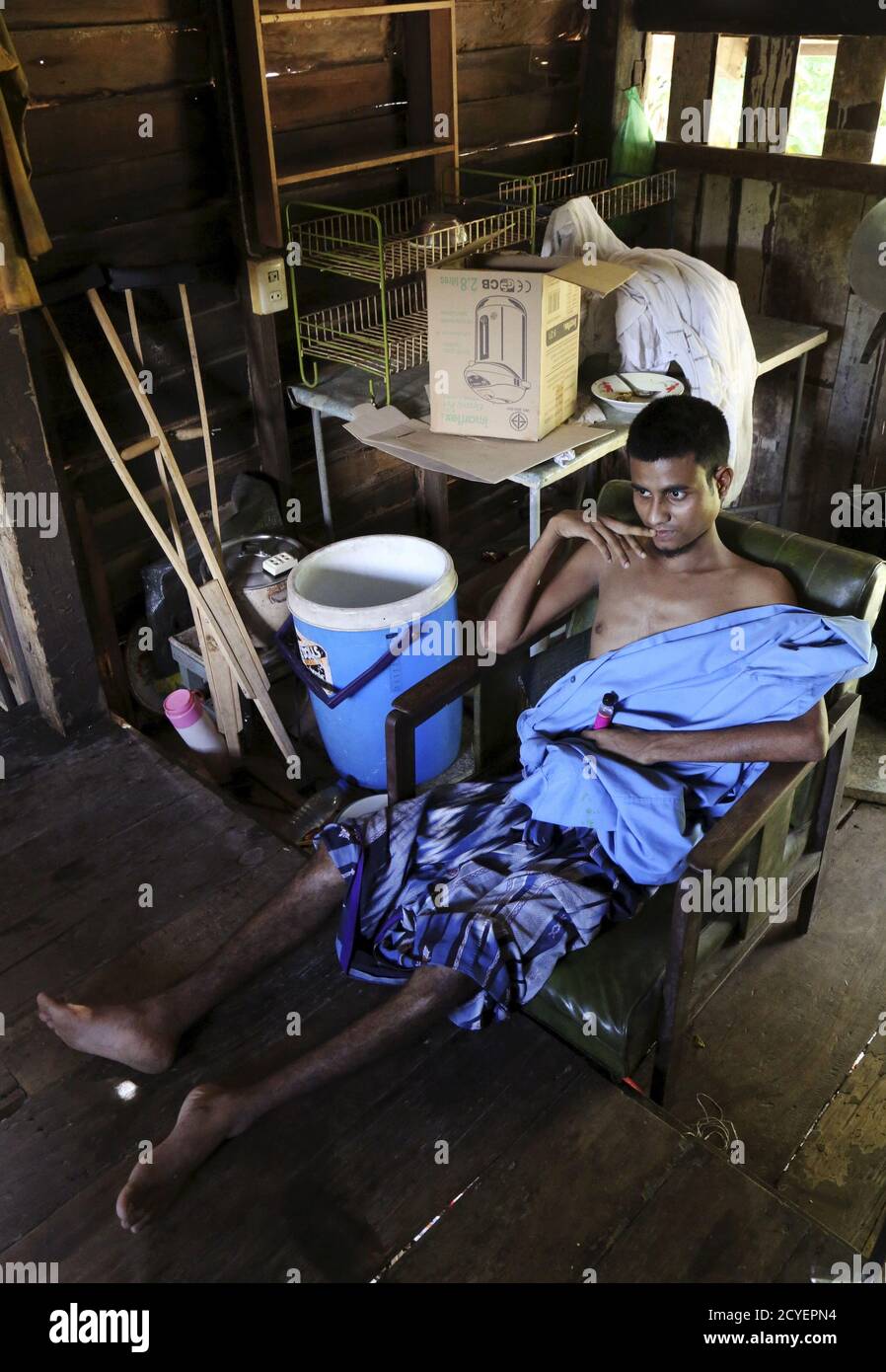 Rohingya Migrant Muhammad Solim 20 Sits In A House In Nakhon Si Thammarat Province Thailand April 28 2015 Muhammad Solim A Rohingya Previously Living As A Refugee In Bangladesh Said He Suffers