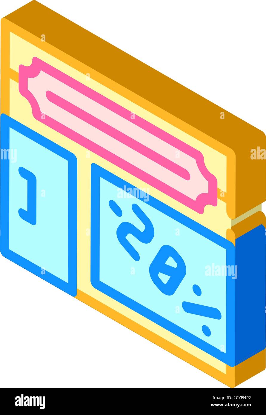 shop building isometric icon vector color illustration Stock Vector ...