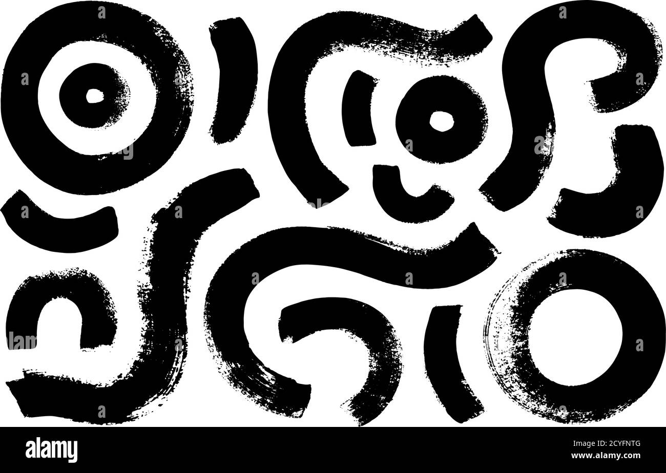 Black paint brush strokes vector collection Stock Vector Image & Art ...