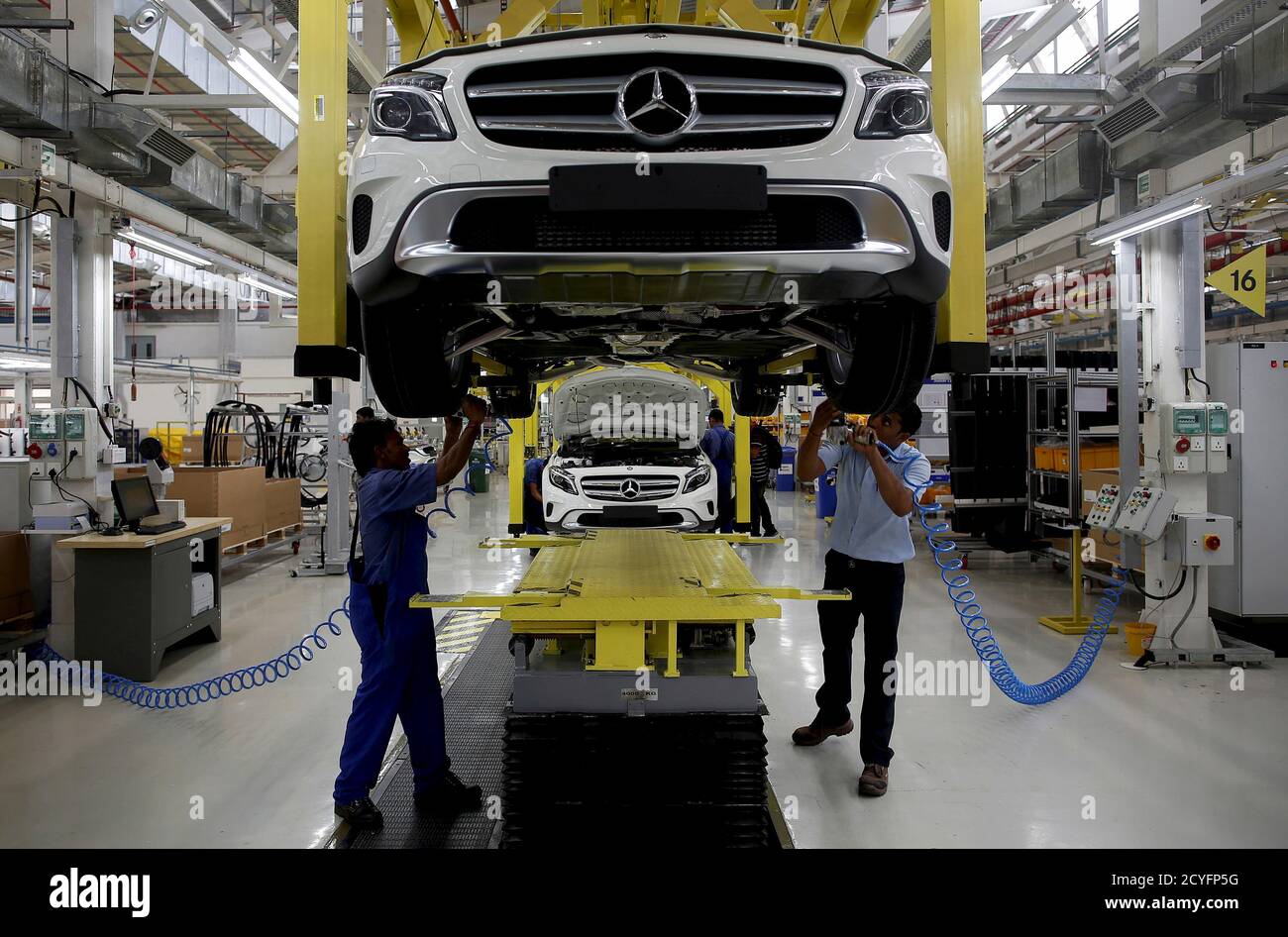 Employees Work On A Mercedes Benz Gla Car At The Company S Vehicle Assembly Plant In Chakan Outside Pune India June 11 2015 German Automaker Mercedes Benz Plans To Increase The Number Of Cars It Employees Work On A Mercedes Benz Gla Car At The Company S Vehicle Assembly Plant In Chakan Outside Pune India June 11 2015 German Automaker Mercedes Benz Plans To Increase The Number Of Cars It