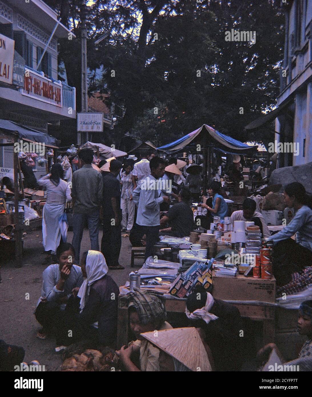 USA Vietnam-Krieg / Vietnam War - Vung Tau Market Place Stock Photo