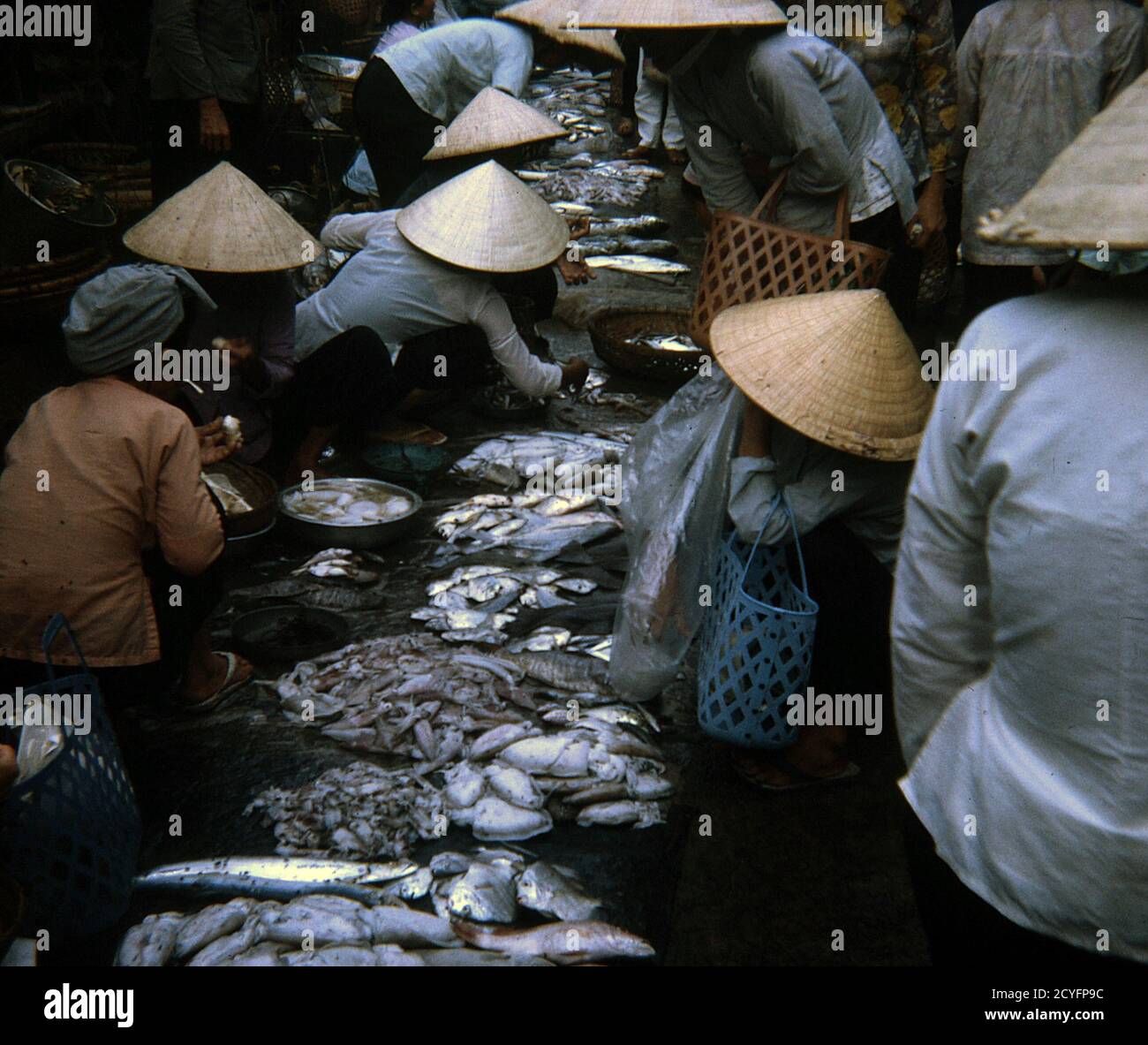 USA Vietnam-Krieg / Vietnam War - Vung Tau Market Place Stock Photo