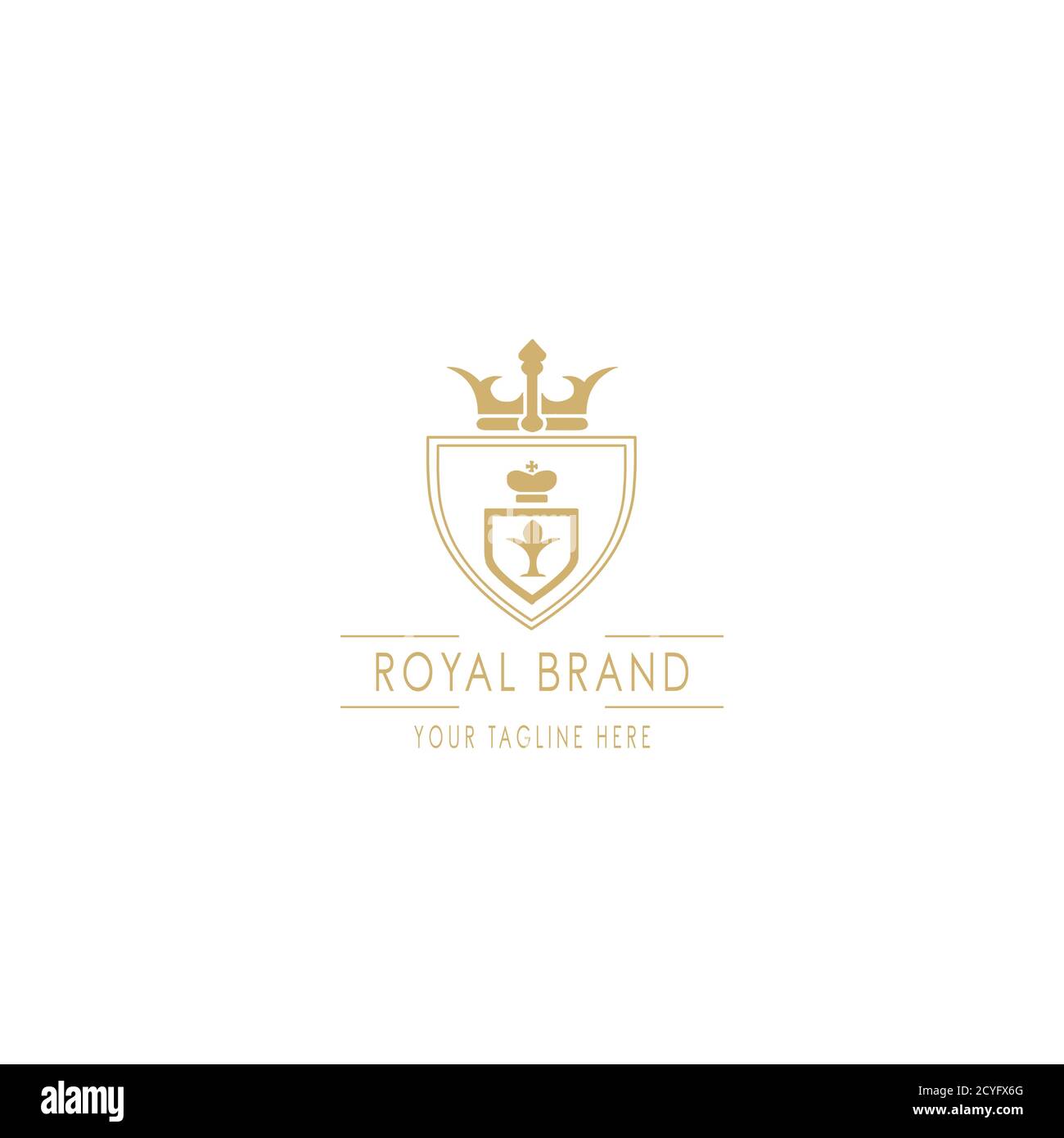 Royal brand illustration vector design for company and business royal hotel. Stock Vector