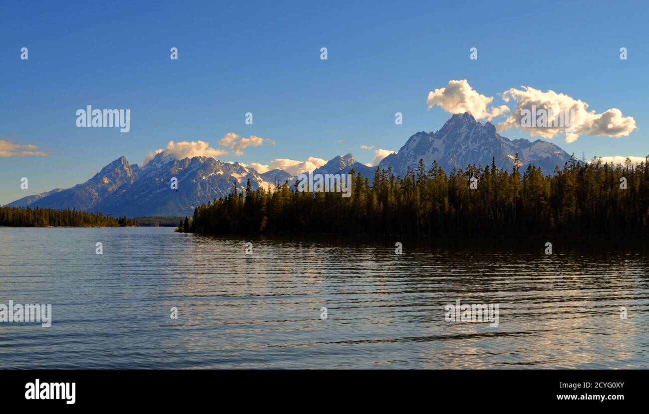 Wyoming - The Grand Tetons Colter Bay Stock Photo