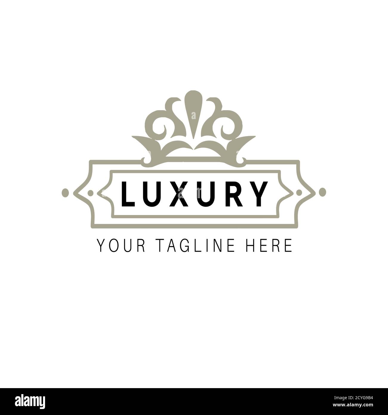Royal brand illustration vector design for company and business royal hotel. Stock Vector