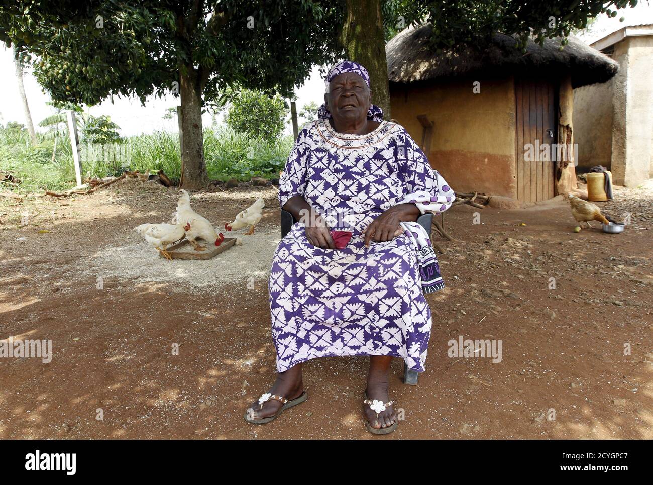 Sarah Hussein Onyango Obama Also Known As Mama Sarah Step Grandmother Of U S President Barack Obama Talks During An Interview With Reuters At Their Ancestral Home In Nyangoma Village In Kogelo West Of