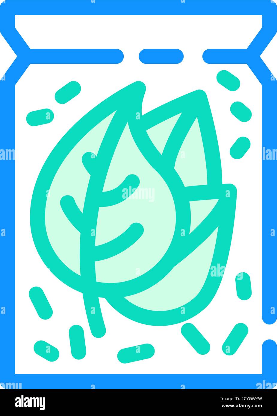 herb in bag color icon vector illustration Stock Vector Image & Art - Alamy