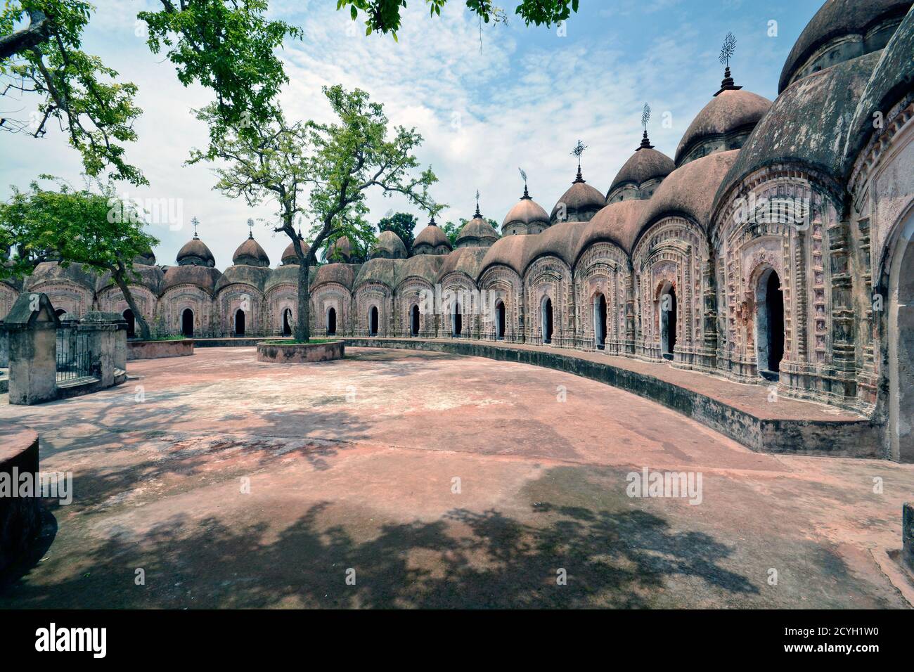 108 shiva temple of bardhaman west bengal india Stock Photo