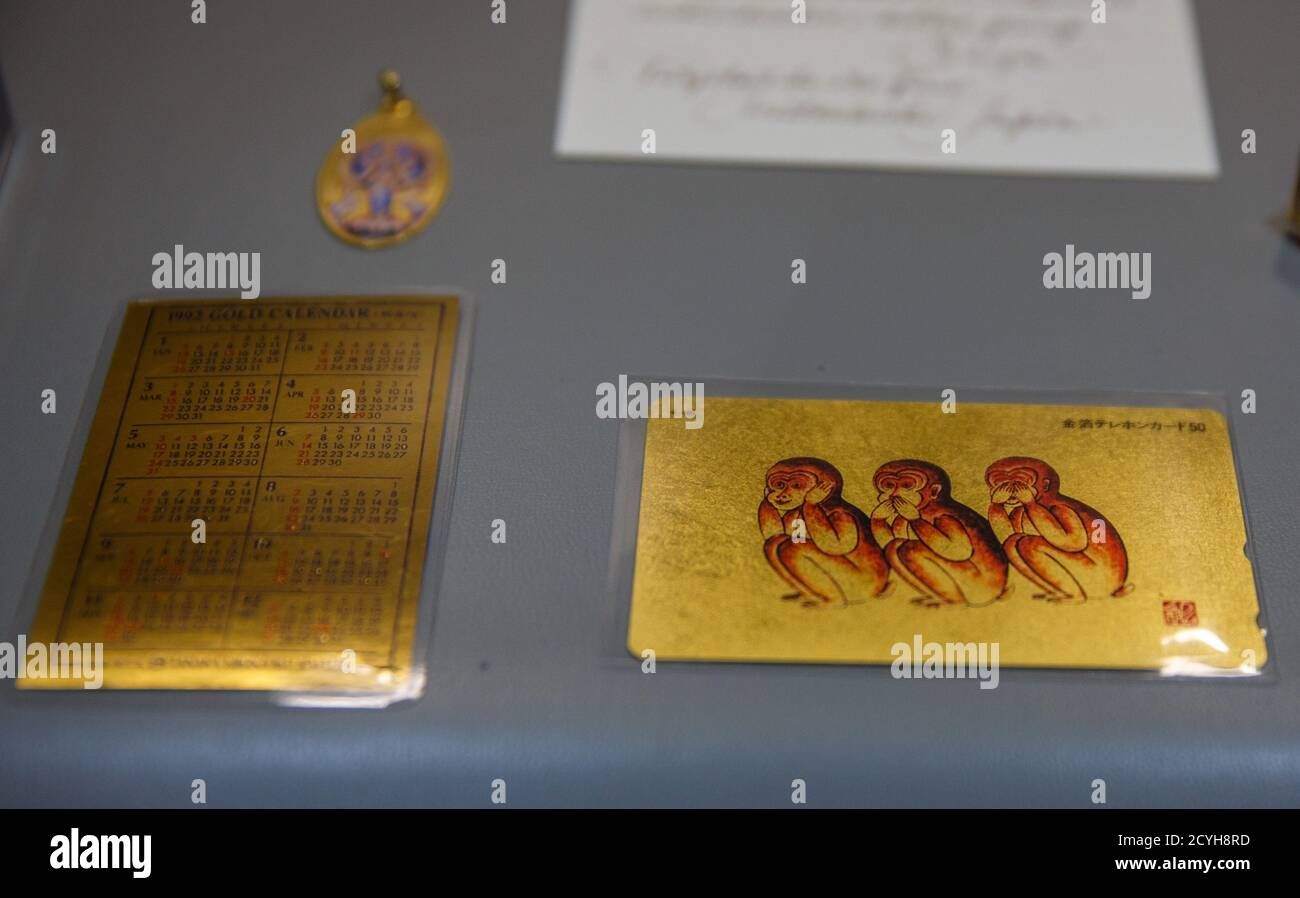 Gold pieces can be seen at an exhibition of the Rothschild collection