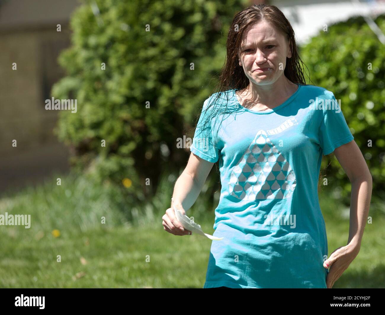 Beth Serrano Sister Of Amanda Berry Walks Up To Address The Media In Cleveland Ohio May 8 13 Berry Gina Dejesus Michelle Knight And Berry S 6 Year Old Daughter Escaped A Cleveland Home Where