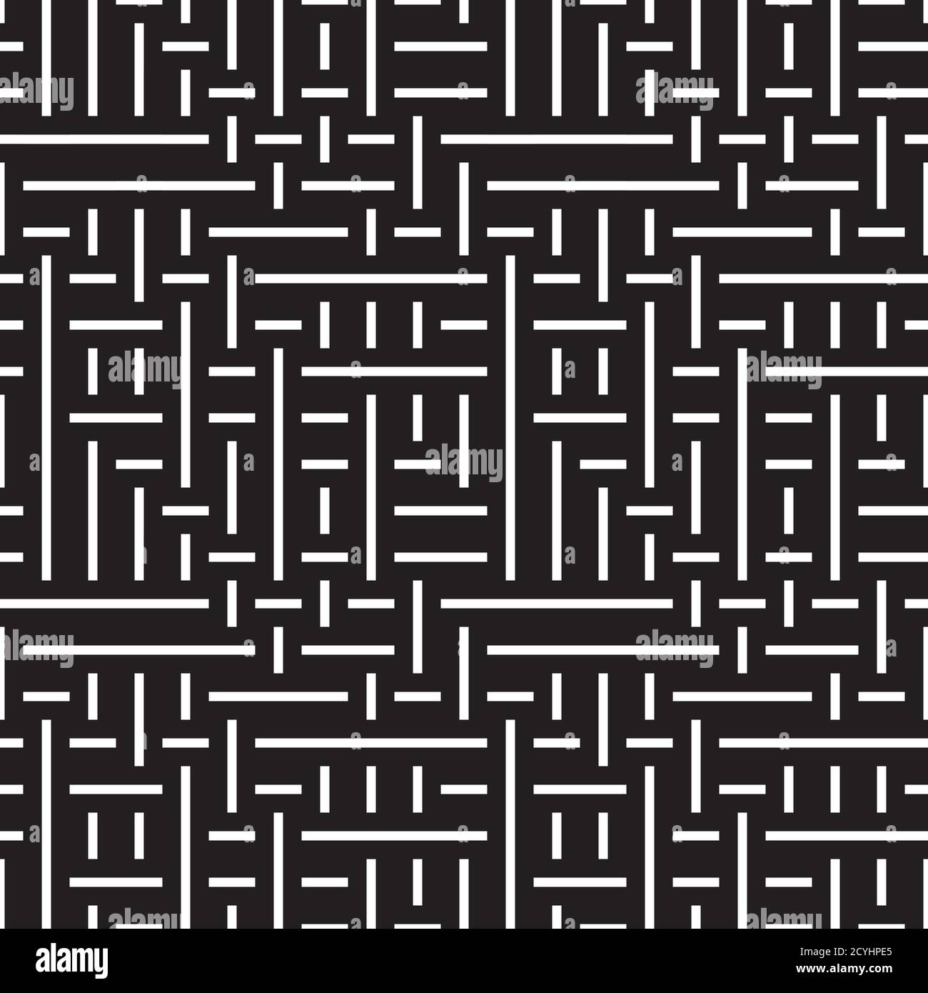 Seamless pattern with horizontal and vertical white segments Stock Vector