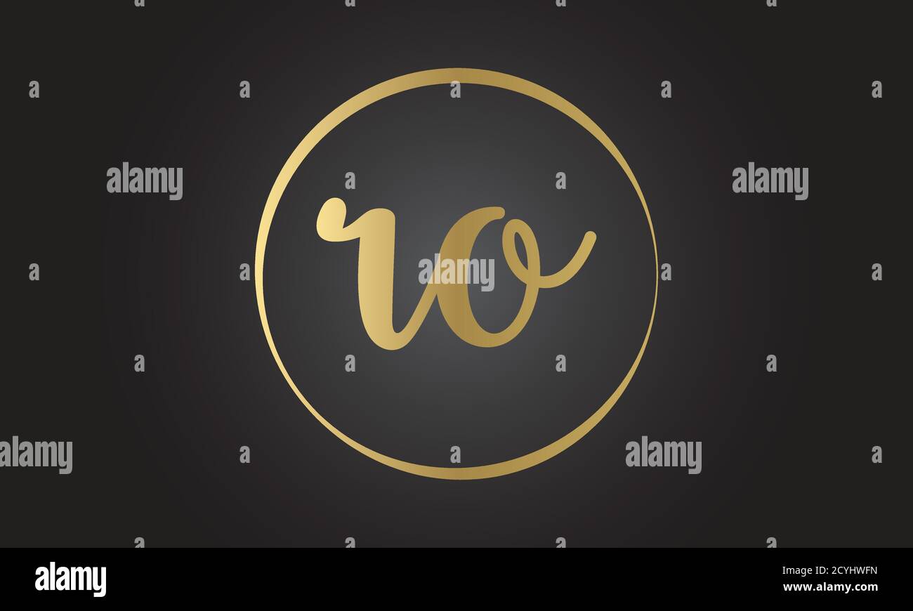 Letter Ro Logo Icon Design Template Elements Stock Vector Image Art Alamy