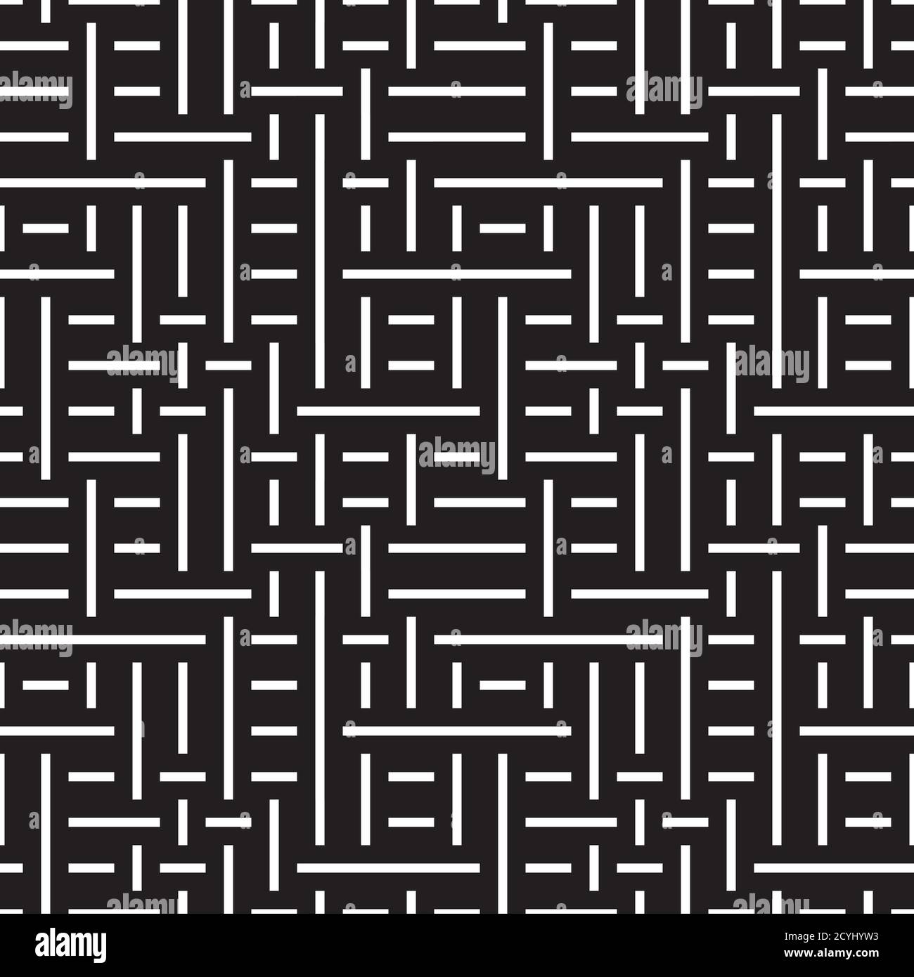 Seamless pattern with horizontal and vertical white segments Stock Vector