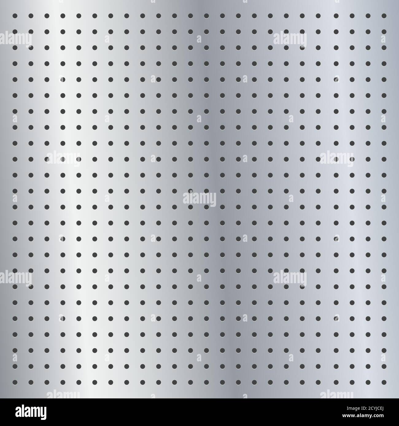 Metallic peg board perforated texture background material with round