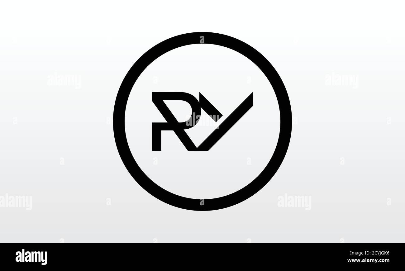Initial ry letter logo with creative modern business typography vector ...