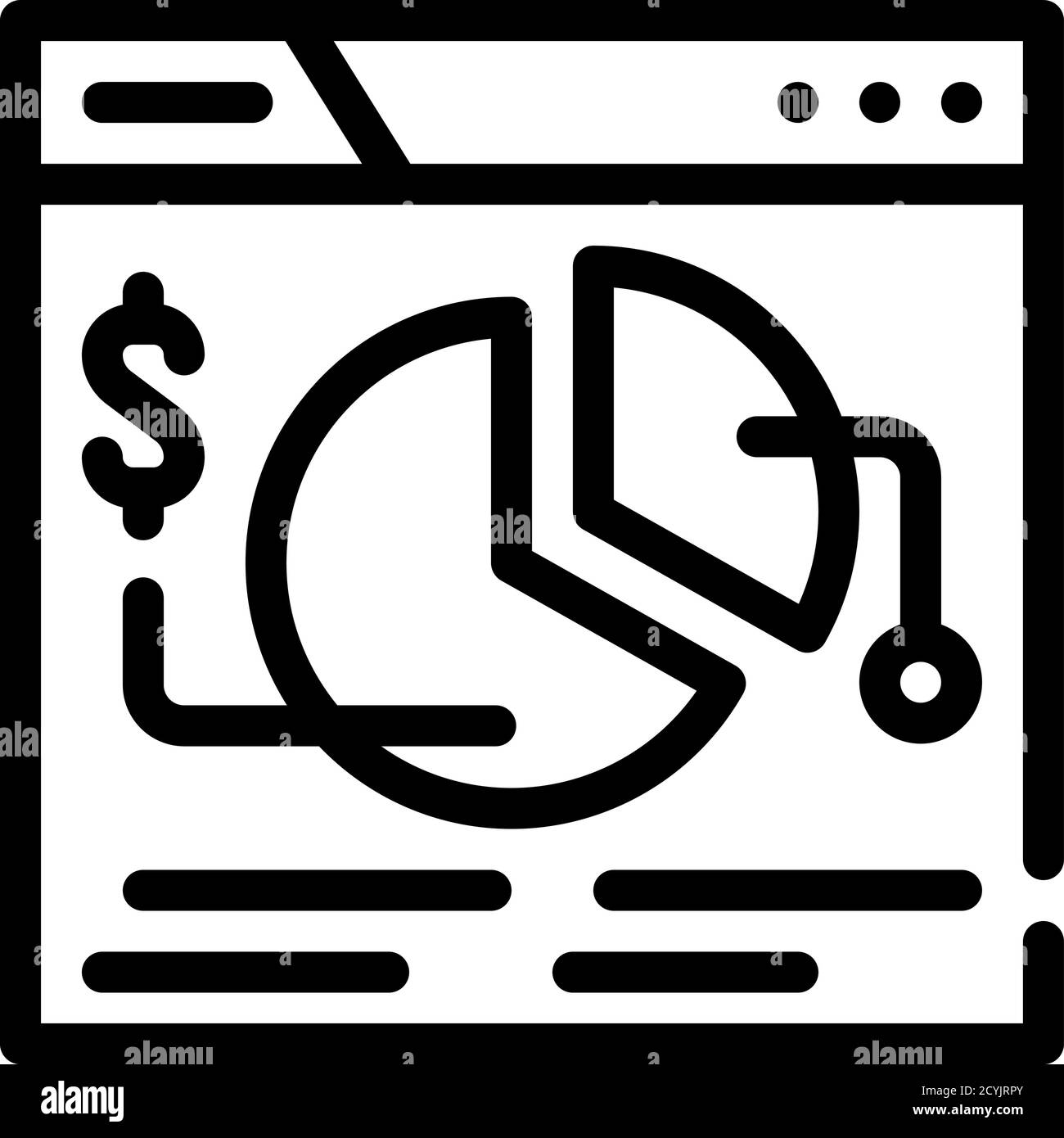 financial analysis seo optimization line icon vector illustration Stock ...