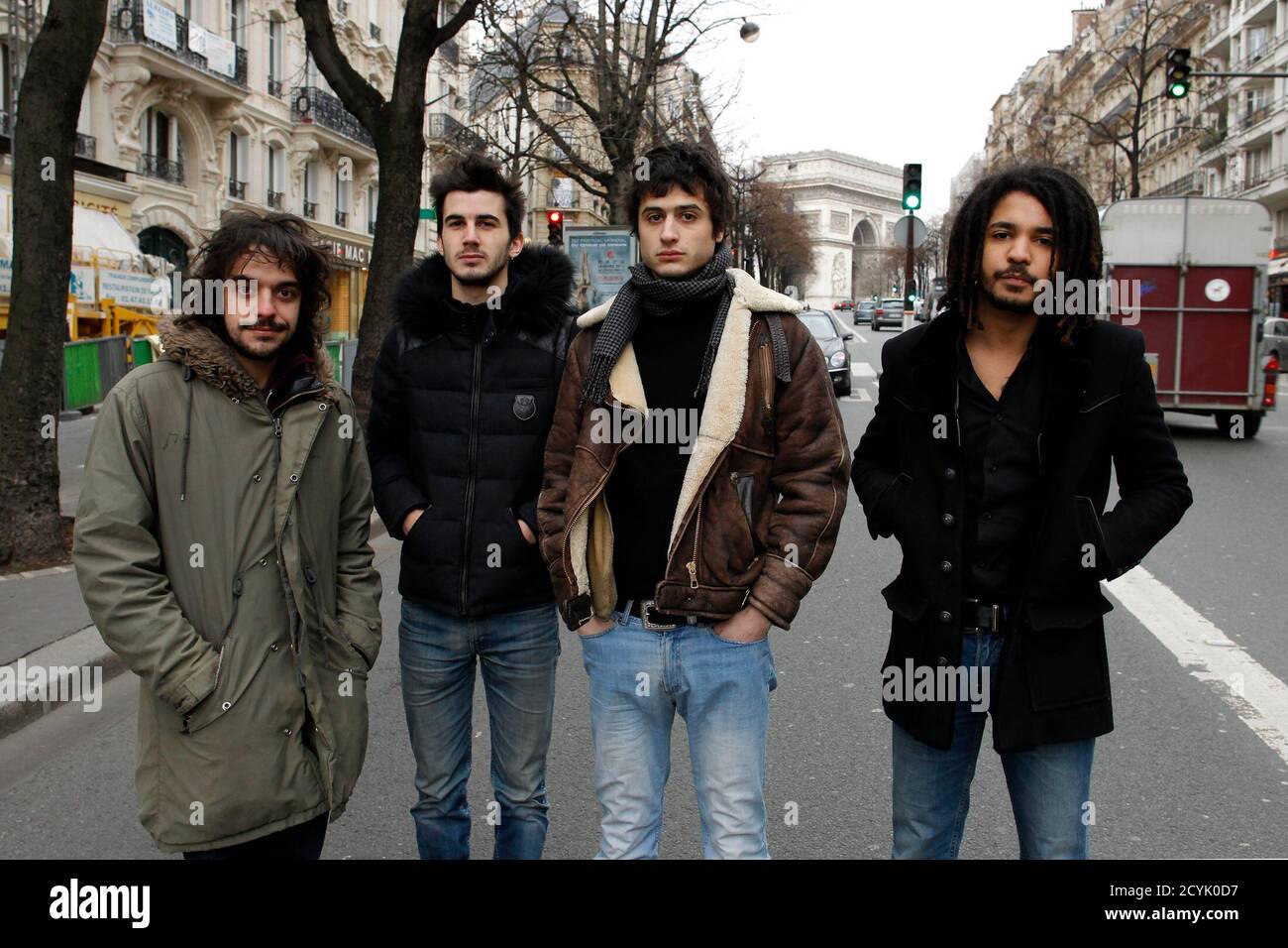 L To R Berald Crambes Felix Hemmen Adrien Gallo And Karim Reveille From The Brunes Band Pose In Paris January 28 11 A New Wave Of French Rock Bands That Emerged