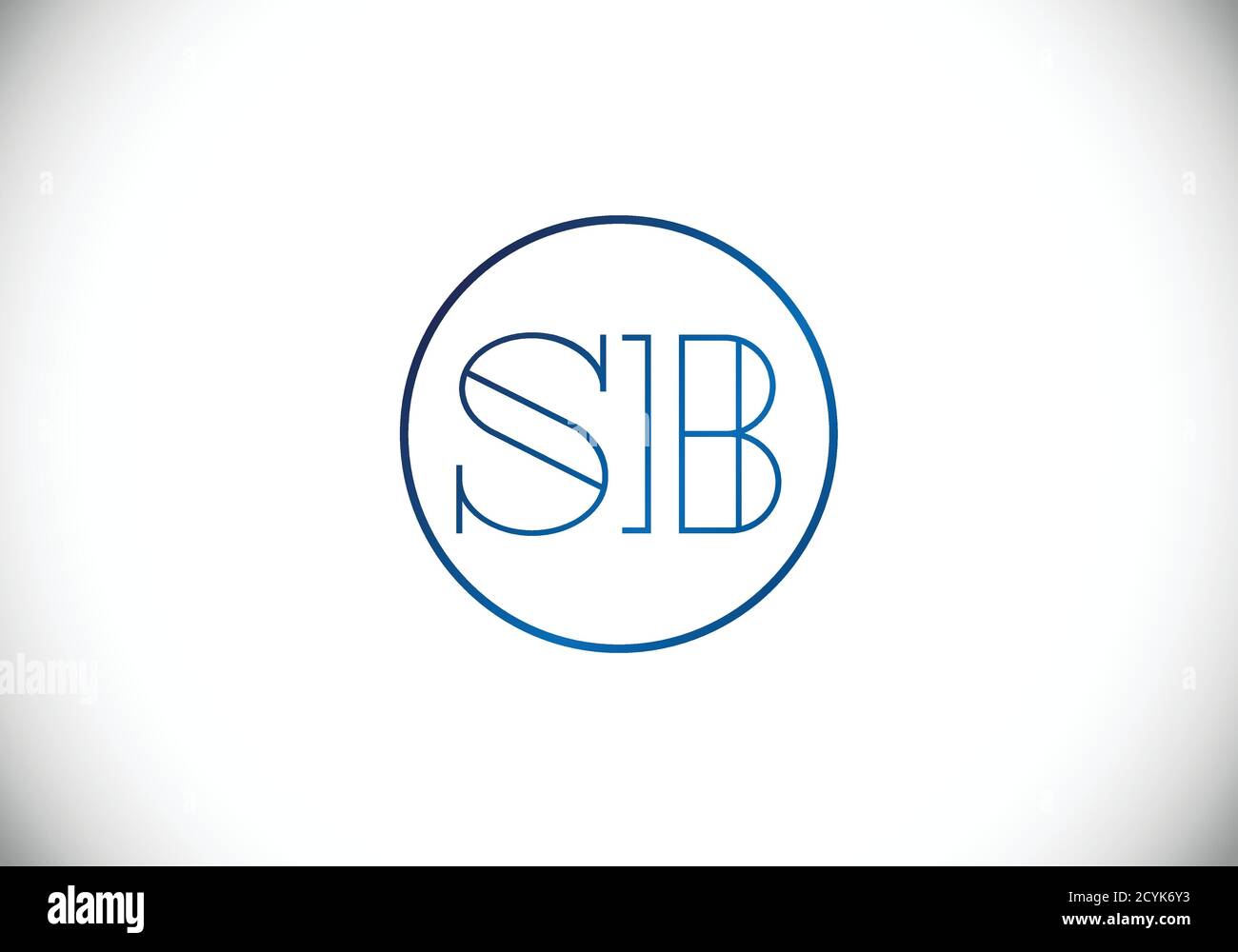 S B Initial Letter Logo Design Vector Template. S B monogram Logo. Stock Vector