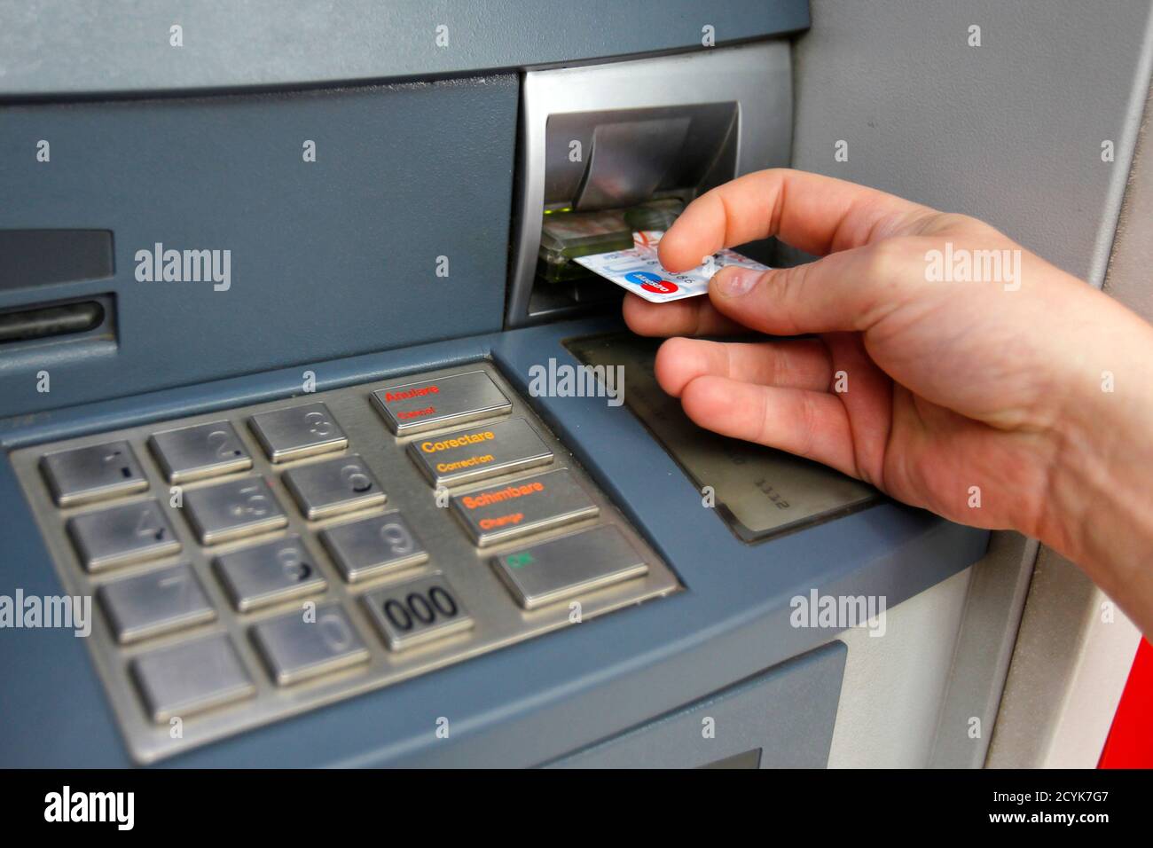 Bank atm card lock hi-res stock photography and images - Alamy