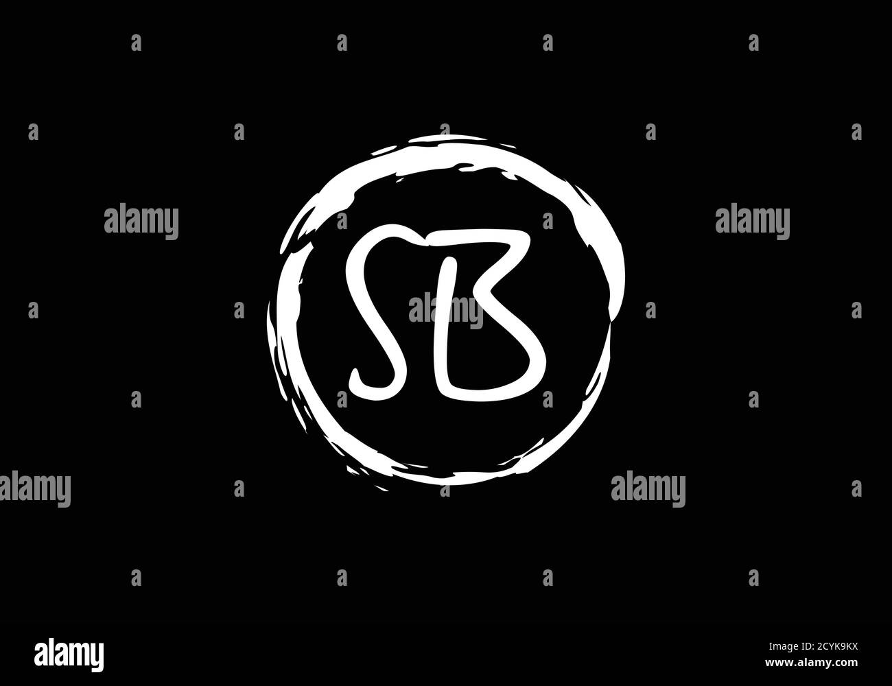 S B Initial Letter Logo Design Vector Template. S B monogram Logo. Stock Vector
