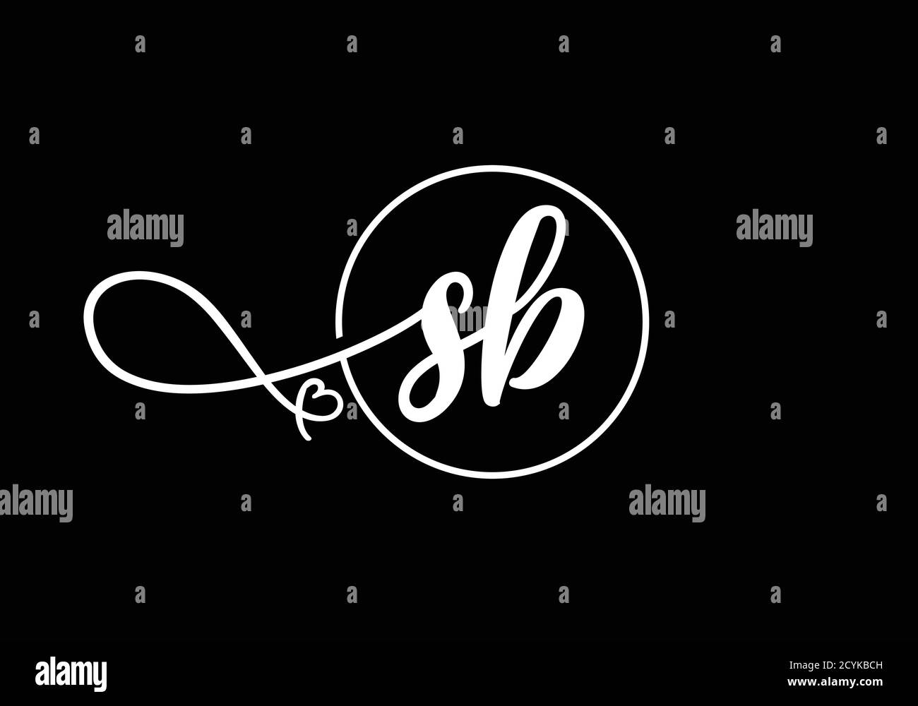 S B Initial Letter Logo Design Vector Template. S B monogram Logo. Stock Vector