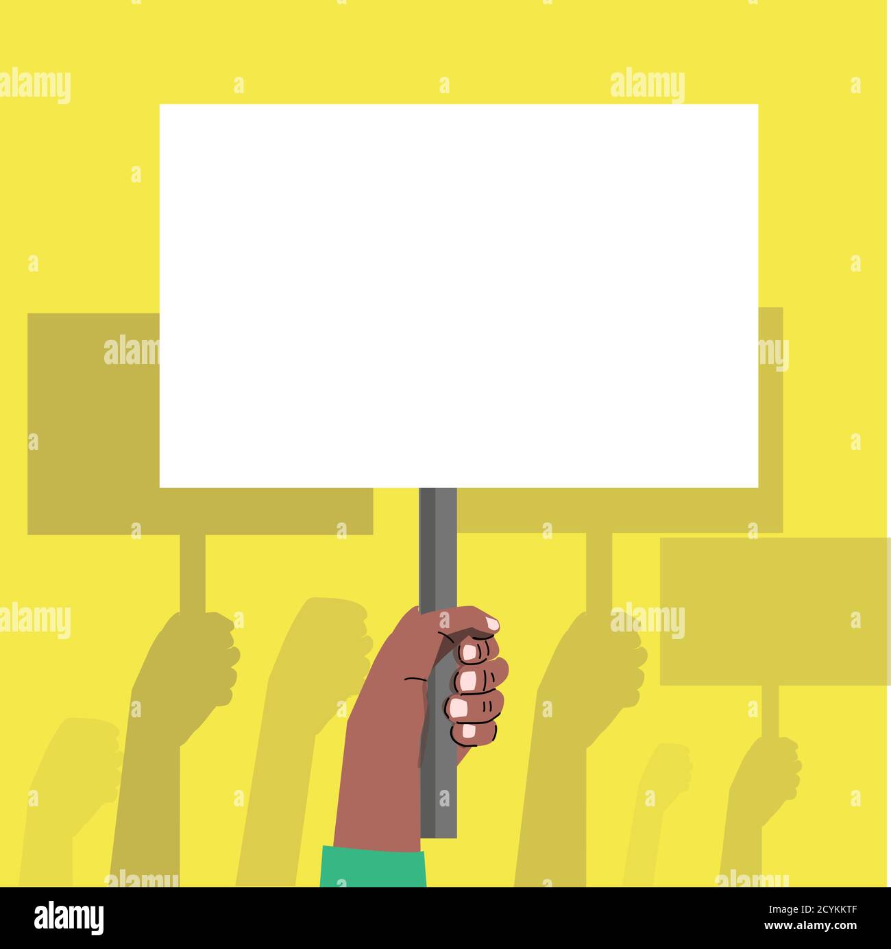Hands off protest signs
