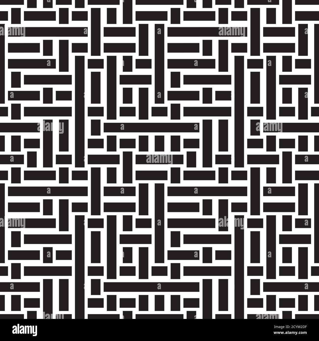 Seamless pattern with horizontal and vertical black bands Stock Vector