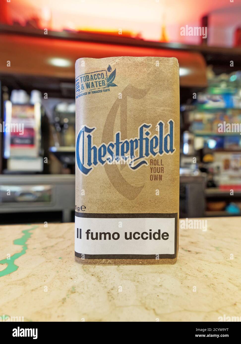 ROME, ITALY JUNE 11, 2015. Chesterfield Roll Your Own, Tobacco Pouch