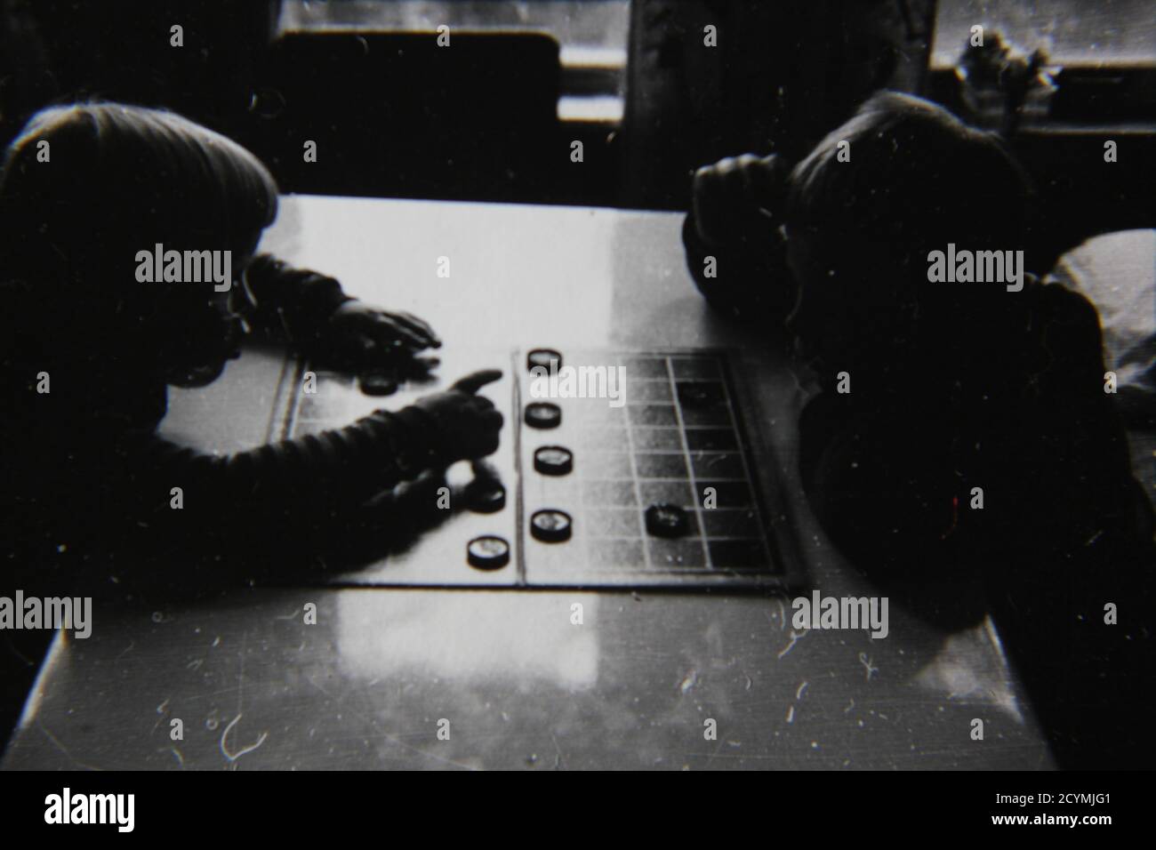 Fine 1970s vintage black and white photography of kids playing the