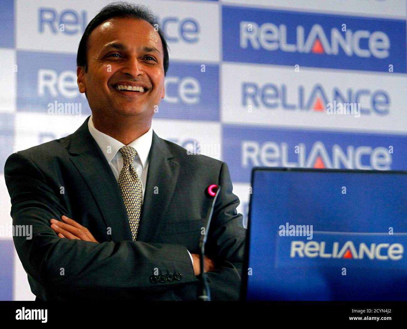Reliance anil dhirubhai ambani group hires stock photography and