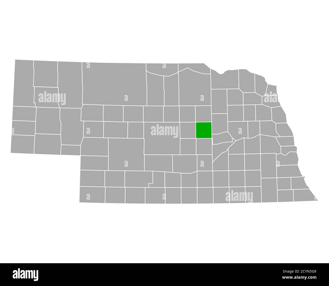 Map of Greeley in Nebraska Stock Photo Alamy