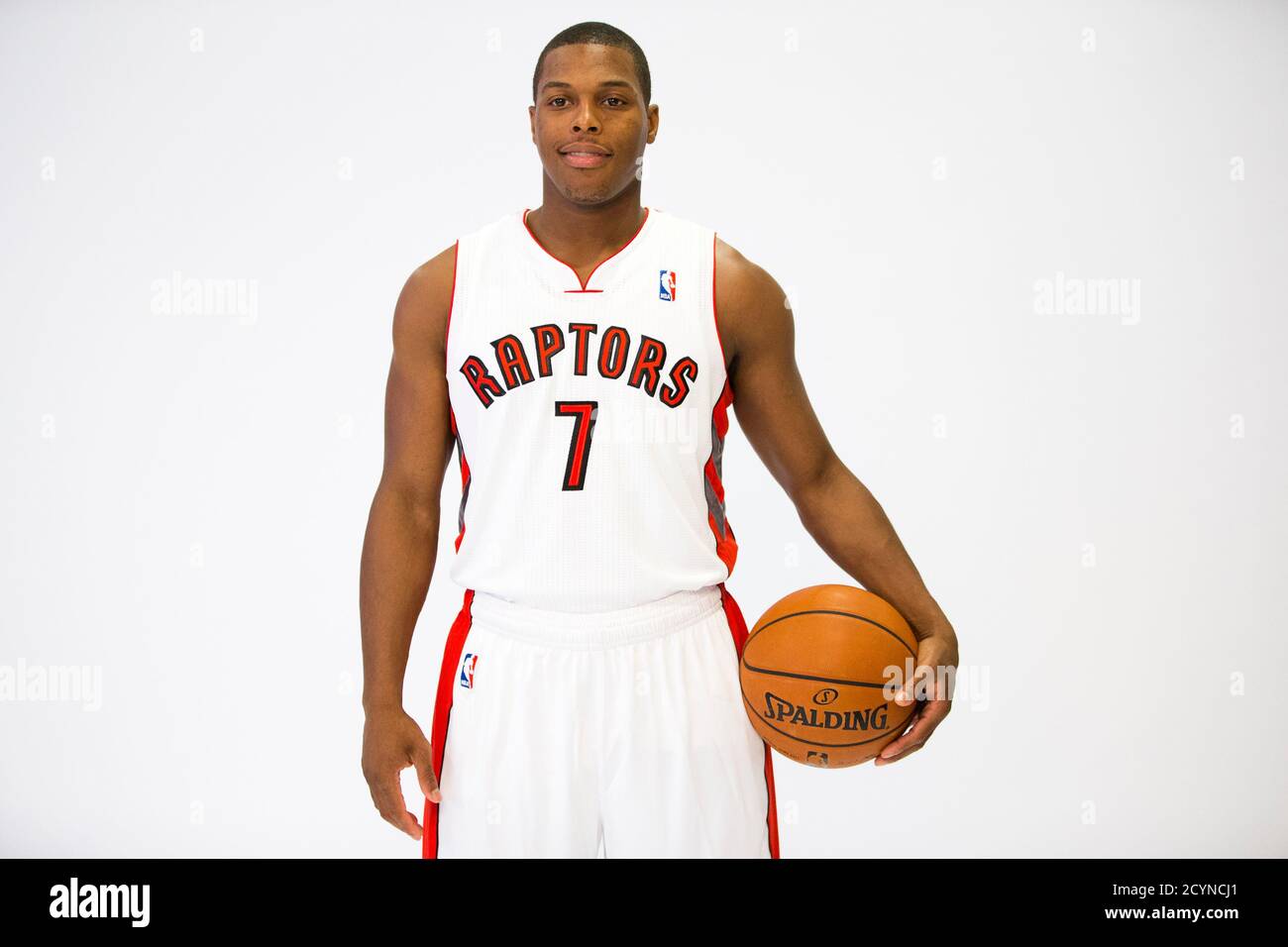 Kyle Lowry poses during the NBA team Toronto Raptors media day in Toronto,  September 30, 2013. REUTERS/Mark Blinch (CANADA - Tags: SPORT BASKETBALL  Stock Photo - Alamy