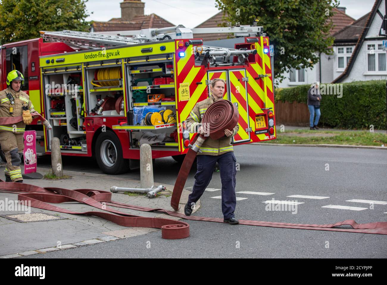 Giant knickers put out house fire Stock Photo - Alamy