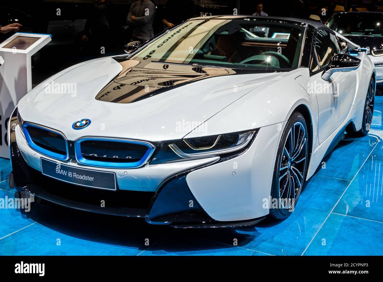 BMW i8 Roadster electric sports car at the 89th Geneva International Motor  Show. Geneva, Switzerland - March 5, 2019 Stock Photo - Alamy