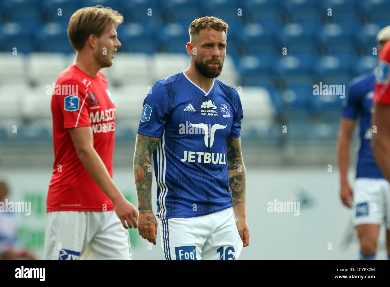 Lyngby, Denmark. 18th, June 2020. Emil Nielsen (16) of Lyngby seen during the 3F Superliga match between Lyngby Boldklub and Silkeborg IF at Lyngby Stadium. (Photo credit: Gonzales Photo - Rune Mathiesen). Stock Photo