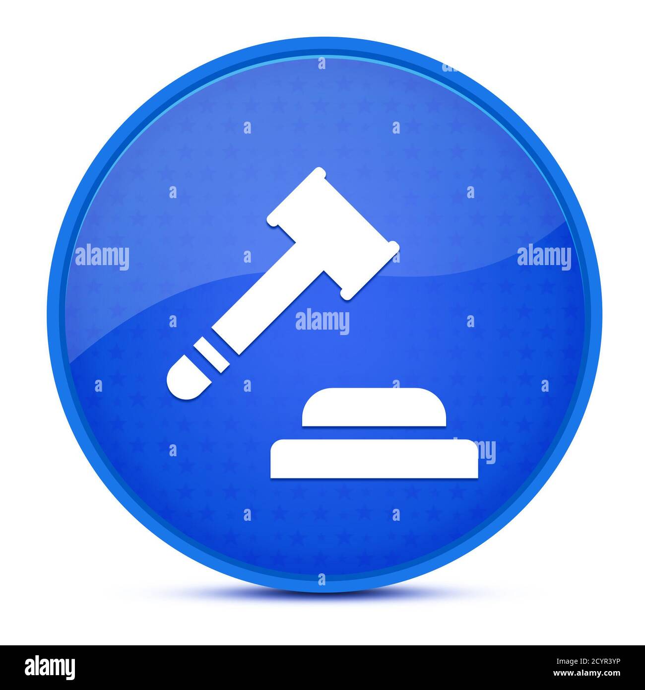 Auction aesthetic glossy blue round button abstract illustration Stock ...