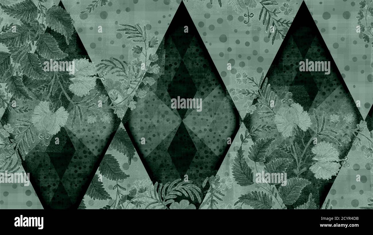 Argyle pattern fabric wallpaper in green and gray colors. Perfect for ...