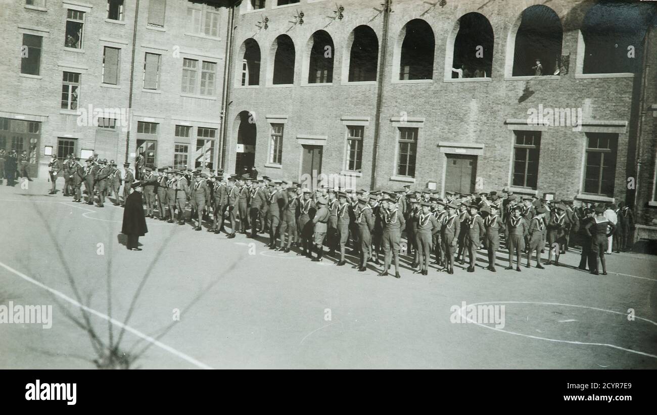 Tientsin, italian Ermanno Carlotto barracks - Tianjin, China Stock Photo