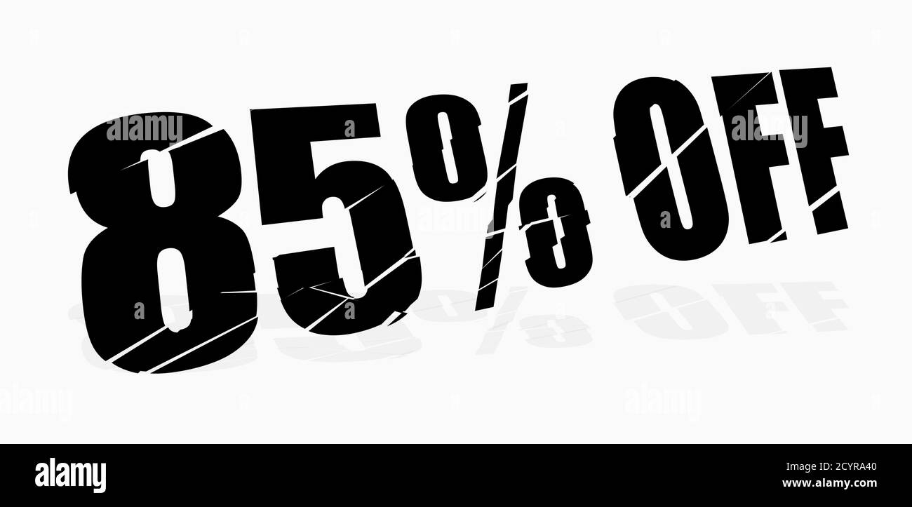 cracked, smashed, splattered and exploding percentage, discount numbers ...