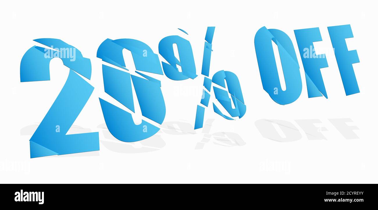 cracked, smashed, splattered and exploding percentage, discount numbers ...