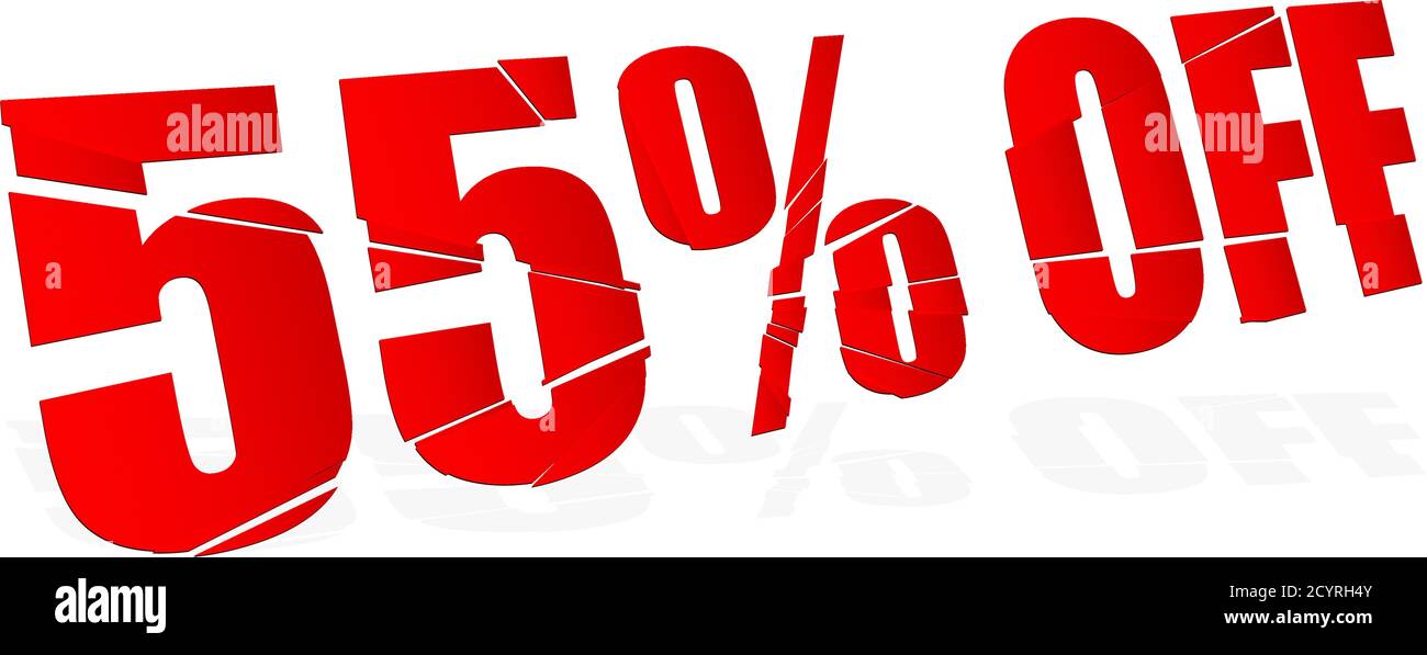 cracked, smashed, splattered and exploding percentage, discount numbers ...